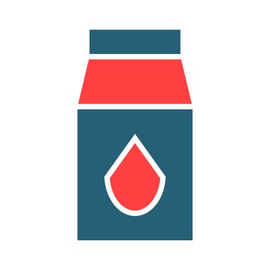 Kişisel ve ticari kullanım için Süt Sembolü İki Renk Simgesi