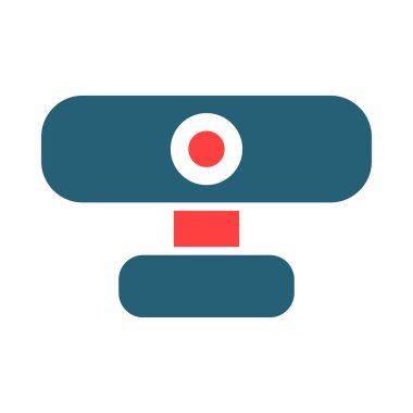 Kişisel ve Ticari Kullanım İçin Webcam Kabartma İki Renk Simgesi