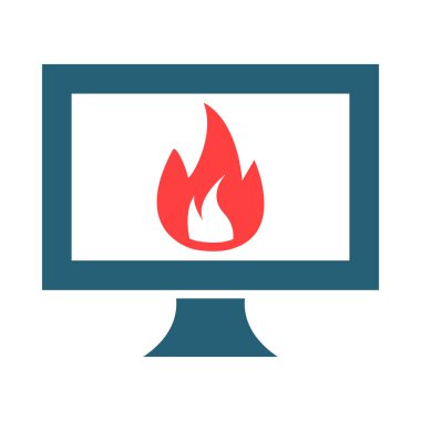 Kişisel ve Ticari Kullanım İçin Hasar Simgesi İki Renk Simgesi