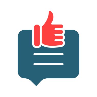 Kişisel ve ticari kullanım için iki renk simgesi olumlu gözden geçirme simgesi