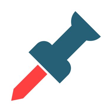 Kişisel ve ticari kullanım için iğnelenmiş iki renk simgesi