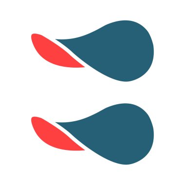 Kişisel ve ticari kullanım için Cipsler İki Renk Simgesi