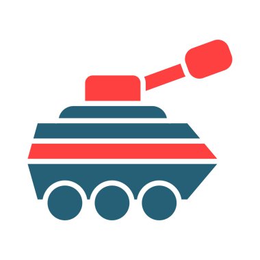 Piyade Van Glyph Kişisel ve Ticari Kullanım İçin İki Renk Simgesi