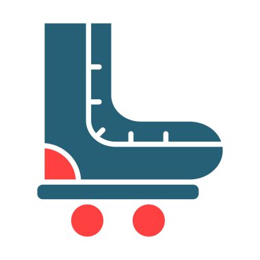 Kişisel ve Ticari Kullanım İçin Patenler İki Renk Simgesi