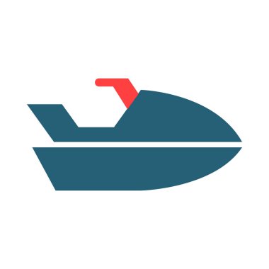 Kişisel ve ticari kullanım için Jet Ski Glyph İki Renk Simgesi