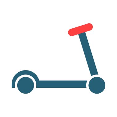 Scootie Glyph Kişisel ve Ticari Kullanım İçin İki Renk Simgesi