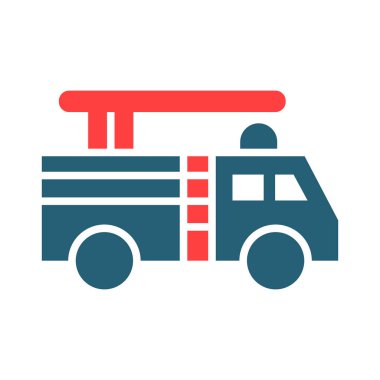 Kişisel ve ticari kullanım için İtfaiye Sembolü İki Renk Simgesi