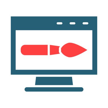 Kişisel ve ticari kullanım için Grafiksel Tasarım İki Renk Simgesi