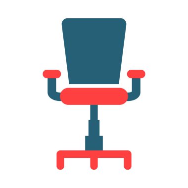 Kişisel ve Ticari Kullanım İçin Masa Sandalyesi Kabartma İki Renk Simgesi