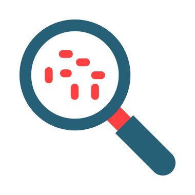 Kişisel ve Ticari Kullanım İçin Mikrobiyoloji Kabartma İki Renk Simgesi