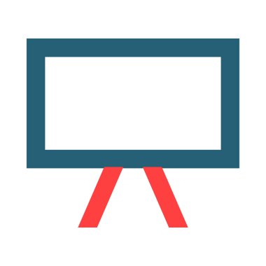 Kişisel ve ticari kullanım için Whiteboard Sembolü İki Renk Simgesi