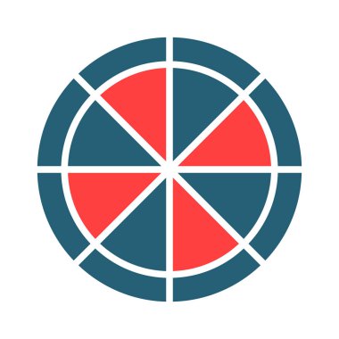 Kişisel ve ticari kullanım için Renk Paleti Kabartması İki Renk Simgesi