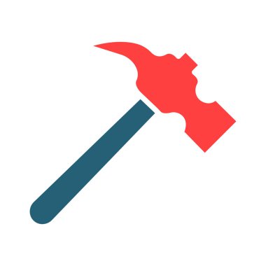 Kişisel ve ticari kullanım için Çekiç İşareti İki Renk Simgesi