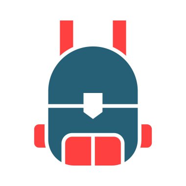 Kişisel ve Ticari Kullanım İçin Sırt Çantası İki Renk Simgesi