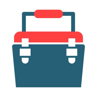 Kişisel ve ticari kullanım için buz kutusu sembolü iki renk simgesi