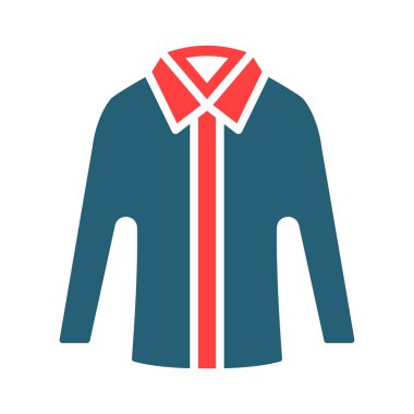 Kişisel ve ticari kullanım için Tişört Sembolü İki Renk Simgesi