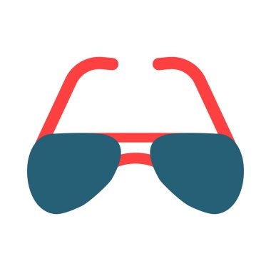 Kişisel ve ticari kullanım için Güneş Gözlüğü Sembolü İki Renk Simgesi