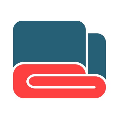 Kişisel ve ticari kullanım için Battaniye Kabartma İki Renk Simgesi