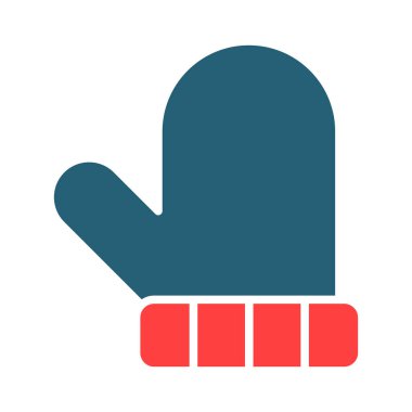 Kişisel ve ticari kullanım için Mitten Glyph İki Renk Simgesi