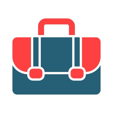 Kişisel ve Ticari Kullanım İçin Evrak Çantası Kabartma İki Renk Simgesi