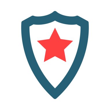 Polis Rozeti Özel ve Ticari Kullanım İçin İki Renk Simgesi