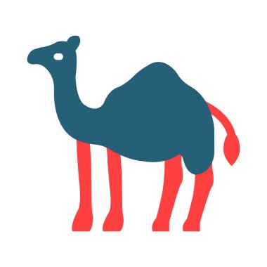 Kişisel ve ticari kullanım için Deve İşareti İki Renk Simgesi