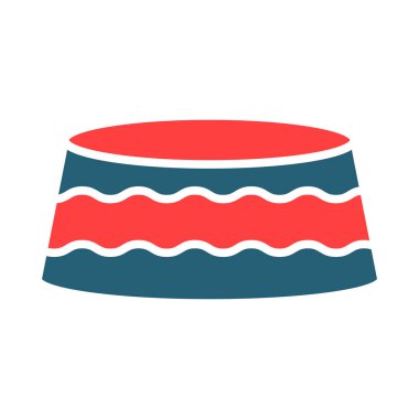 Kişisel ve ticari kullanım için Cap Glyph İki Renk Simgesi