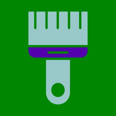 Kişisel ve ticari kullanım için Boya Fırçası Kabartma İki Renk Simgesi