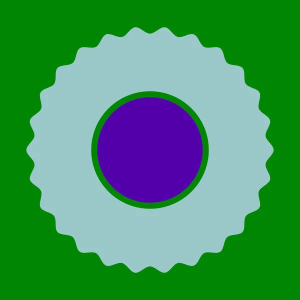 Circulaire Zaagglyph Twee Kleurenpictogram Voor Persoonlijk Commercieel Gebruik — Stockvector