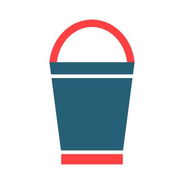 Kişisel ve Ticari Kullanım İçin Kova Sembolü İki Renk Simgesi