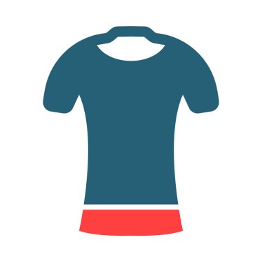 Kişisel ve ticari kullanım için Jersey futbolu sembolü iki renk simgesi