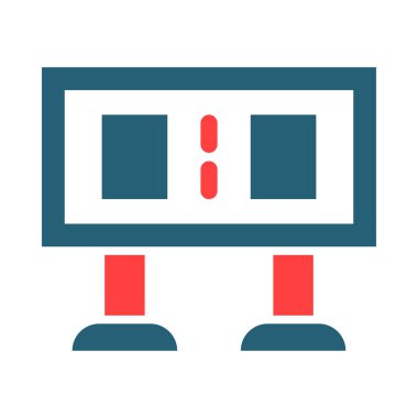 Kişisel ve Ticari Kullanım İçin Puan Tablosu 2 Renk Simgesi