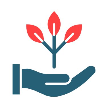 Kişisel ve Ticari Kullanım İçin Çevre Sembolü İki Renk Simgesi