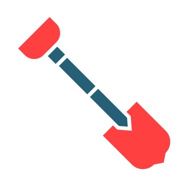 Kişisel ve Ticari Kullanım İçin Kürek Sembolü İki Renk Simgesi