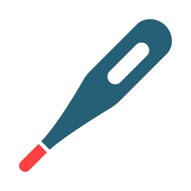 Kişisel ve ticari kullanım için termometre sembolü iki renk simgesi