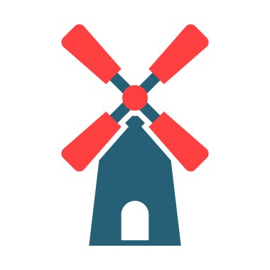 Yel Değirmenleri, Kişisel ve Ticari Kullanım İçin İki Renk Simgesi