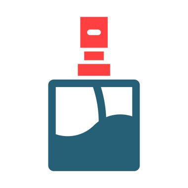 Kişisel ve ticari kullanım için Parfüm Şişesi Kabartma İki Renk Simgesi