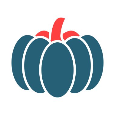 Kişisel ve ticari kullanım için Kabak Kabağı Kabağı İki Renk Simgesi