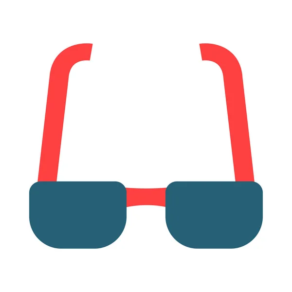 Gafas Glyph Two Color Icon Para Uso Personal Comercial — Vector de stock
