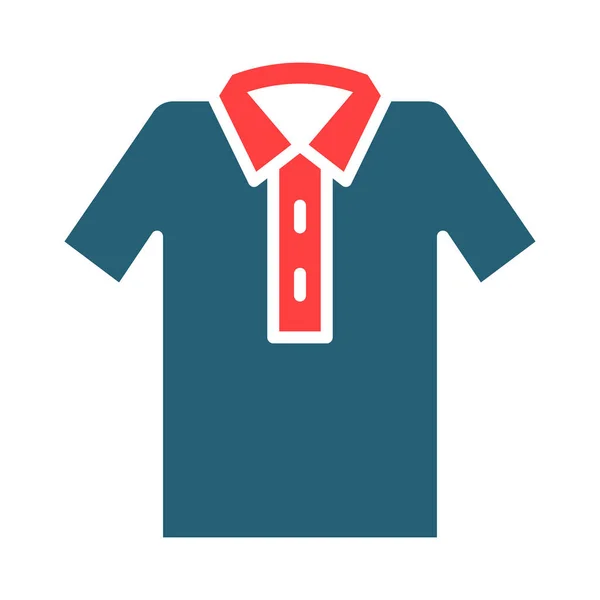 個人的および商業使用のためのTシャツのグリフ2色のアイコン — ストックベクタ