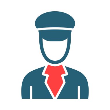 Kişisel ve Ticari Kullanım İçin Pilot Kabartma İki Renk Simgesi