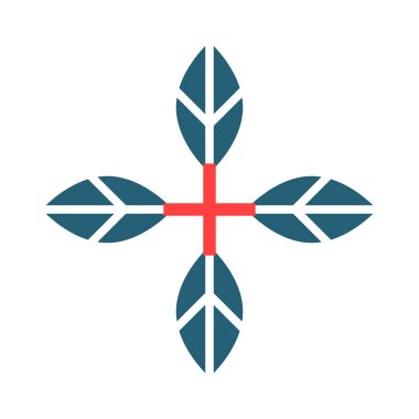 Kişisel ve ticari kullanım için fesleğen sembolü iki renk simgesi