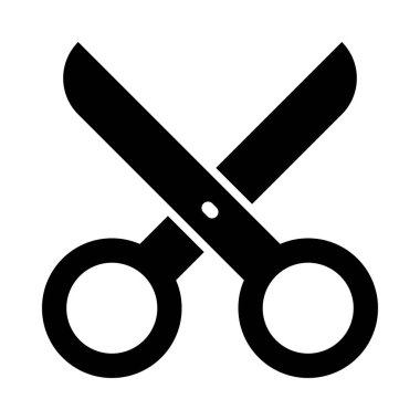 Kişisel ve Ticari Kullanım İçin Makas Vektör Kabartma Simgesi