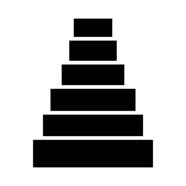 Kişisel ve ticari kullanım için merdiven vektörü kabartma simgesi