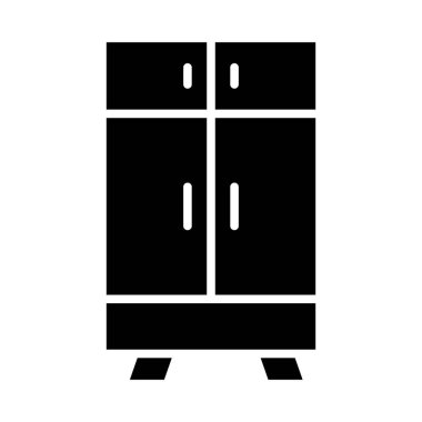 Kişisel ve ticari kullanım için dolap vektörü kabartma simgesi