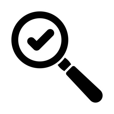 Kişisel ve Ticari Kullanım İçin Araştırma Vektörü Glyph Simgesi