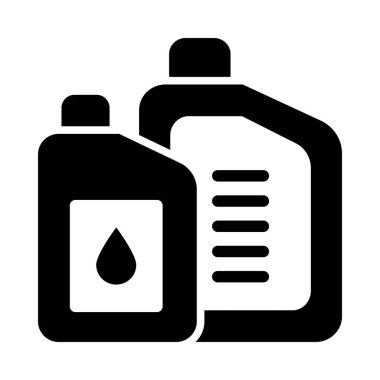 Kişisel ve ticari kullanım için Yağlayıcı Vektör Glyph Simgesi