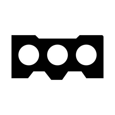 Kişisel ve Ticari Kullanım İçin Conta Vektörü Glyph Simgesi