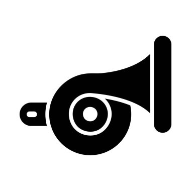 Kişisel ve Ticari Kullanım için Horn Vektörü Kabartma Simgesi