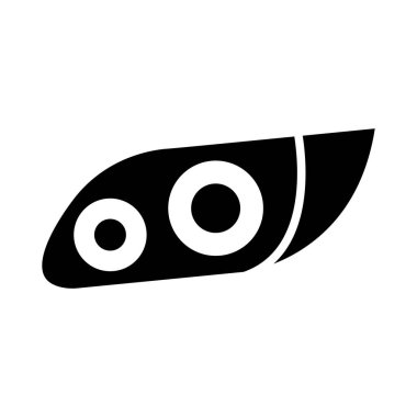 Kişisel ve ticari kullanım için far vektörü simgesi simgesi